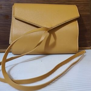 Glass Ladder & Co. Wallet / Organizer / Roll Up Clutch. Honey Tan Vegan Leather.